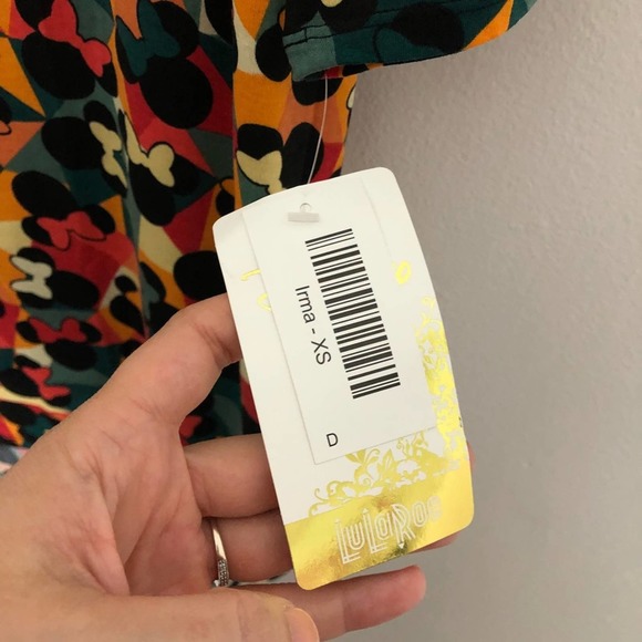 Lularoe Minnie Mouse Disney Irma Orange Size XS - Picture 5 of 7